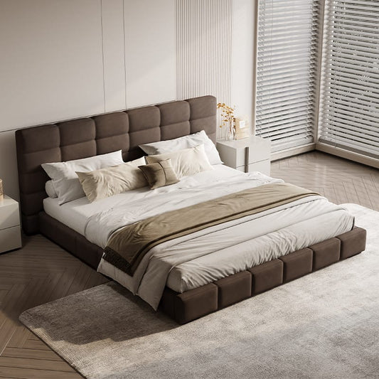 Lawrence Bed, a replica version of a luxury brand soft bed that showcases temperament