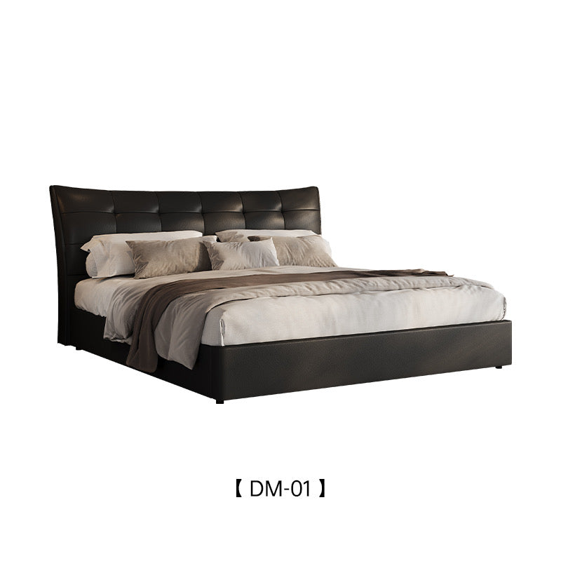 A high-quality and cost-effective leather soft bed