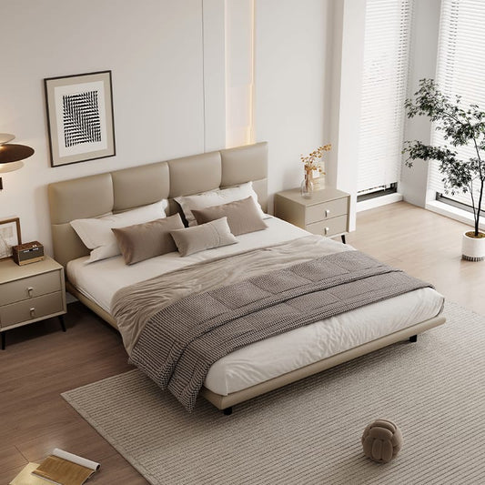 Chocolate Block Bed, the backrest is elastic and comfortable