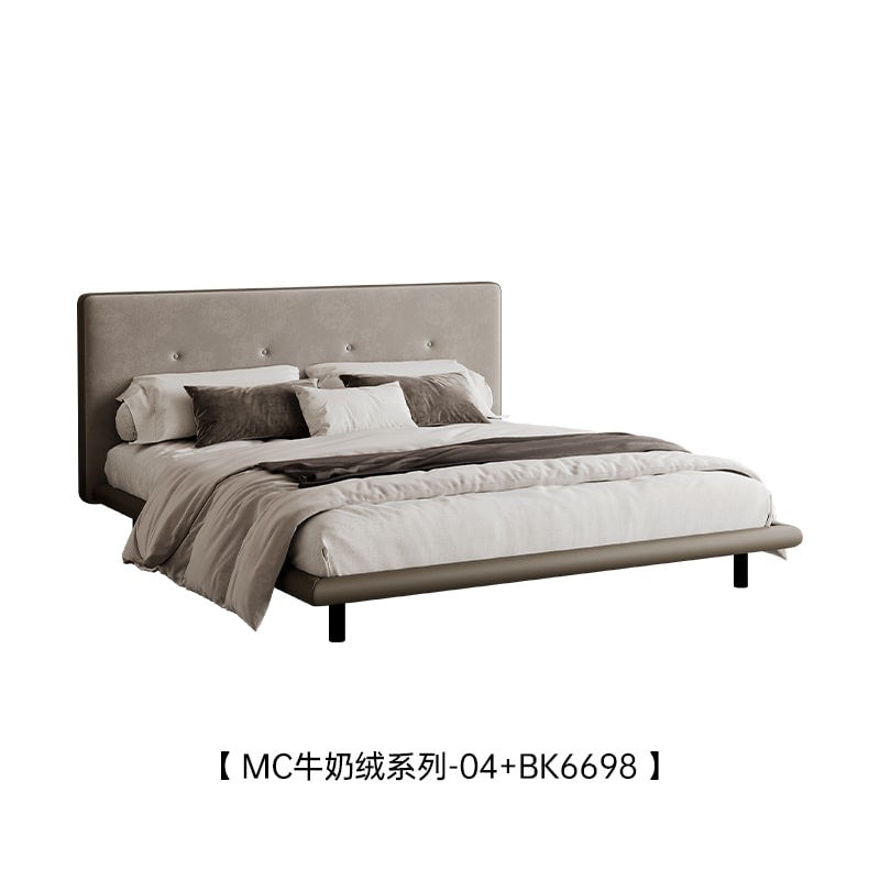 A cookie bed with milk velvet