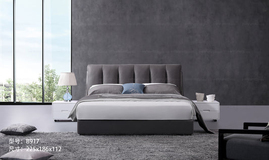 A upholstered bed with a high cost performance