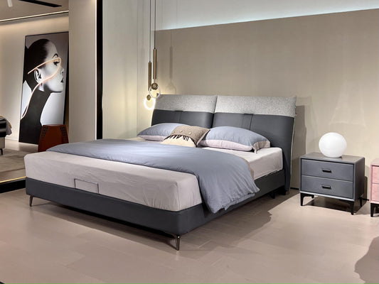 A upholstered bed with a high cost performance