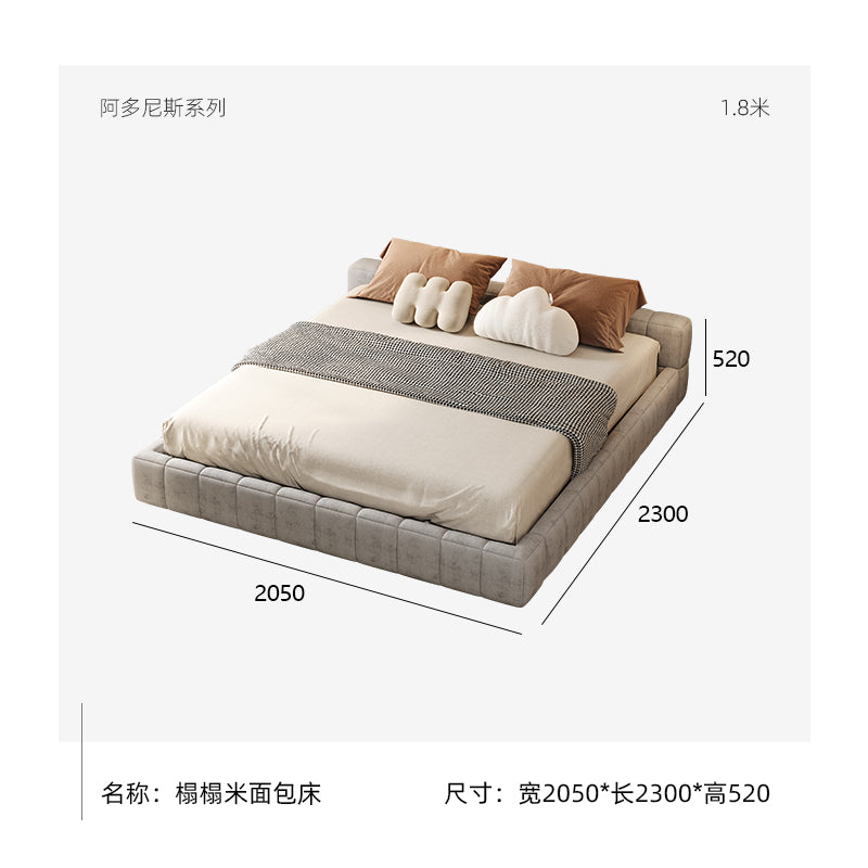 Bread Bed wider version, using suede fabric