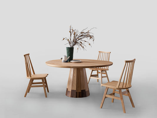 【Video】Solid wood circular dining table