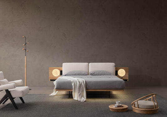 【Video】Minimalist style solid wood suspended bed