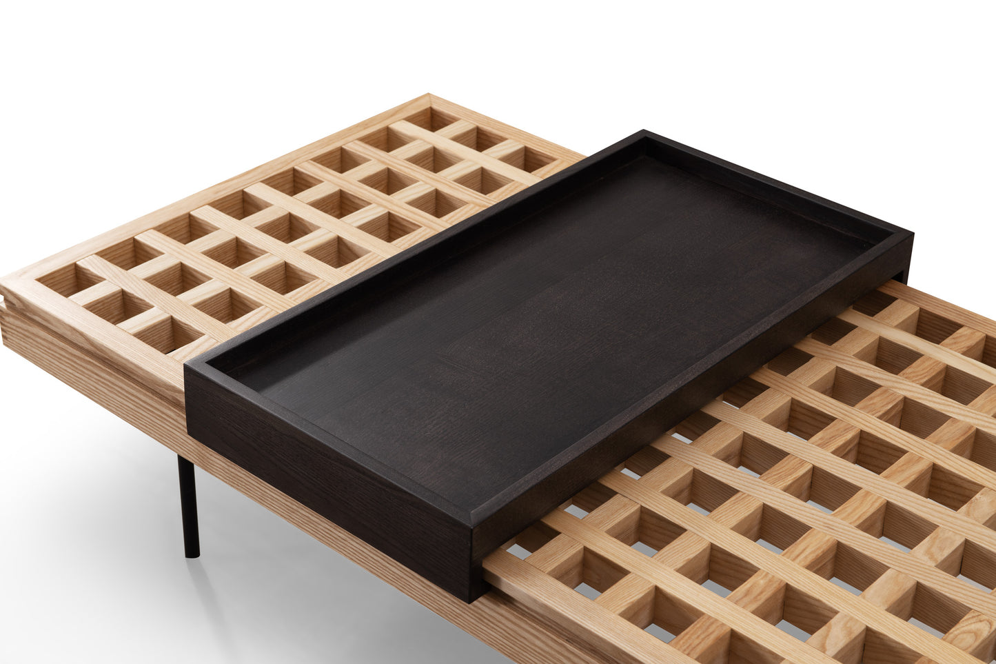 A tea table with a desktop hollowed out design