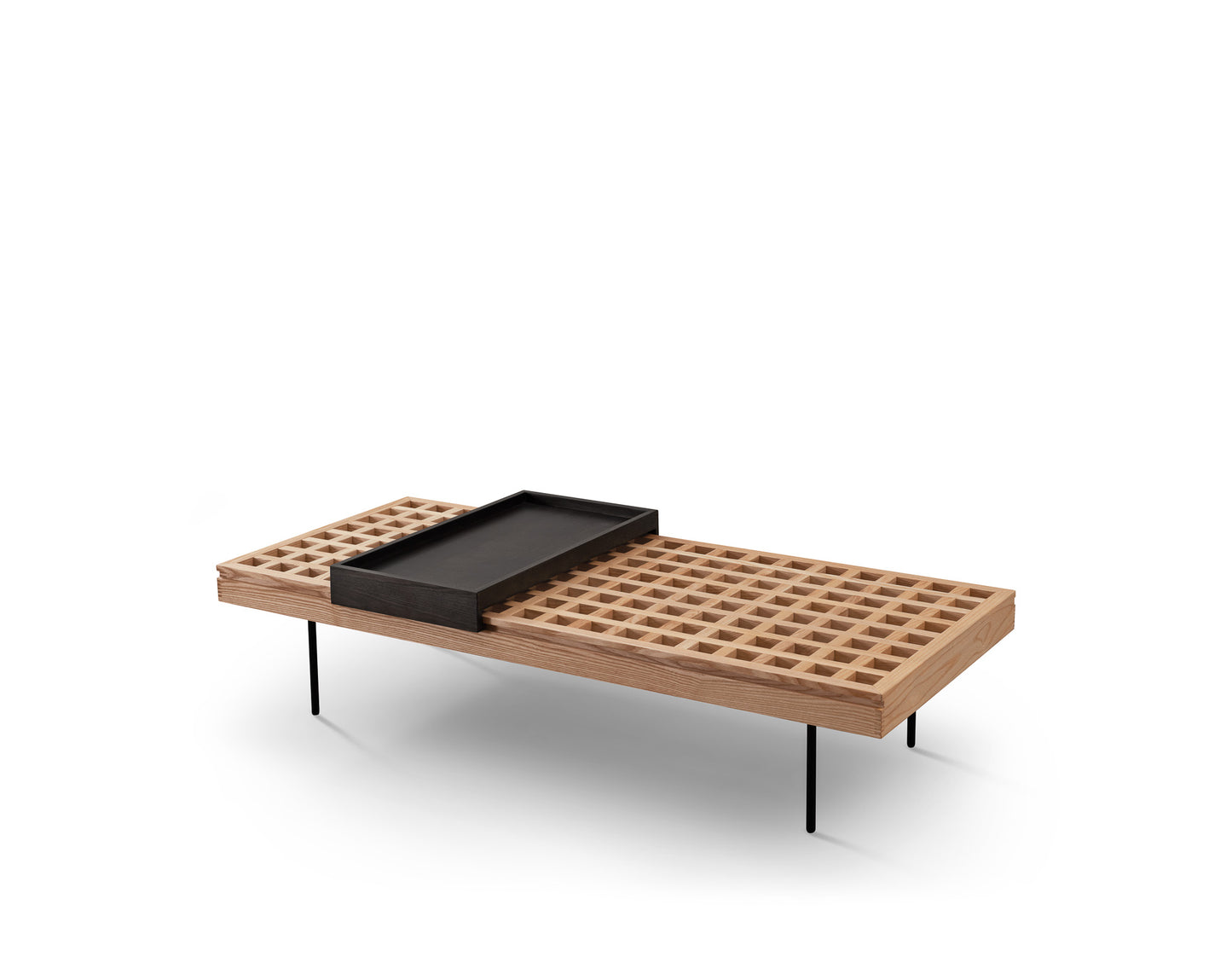 A tea table with a desktop hollowed out design