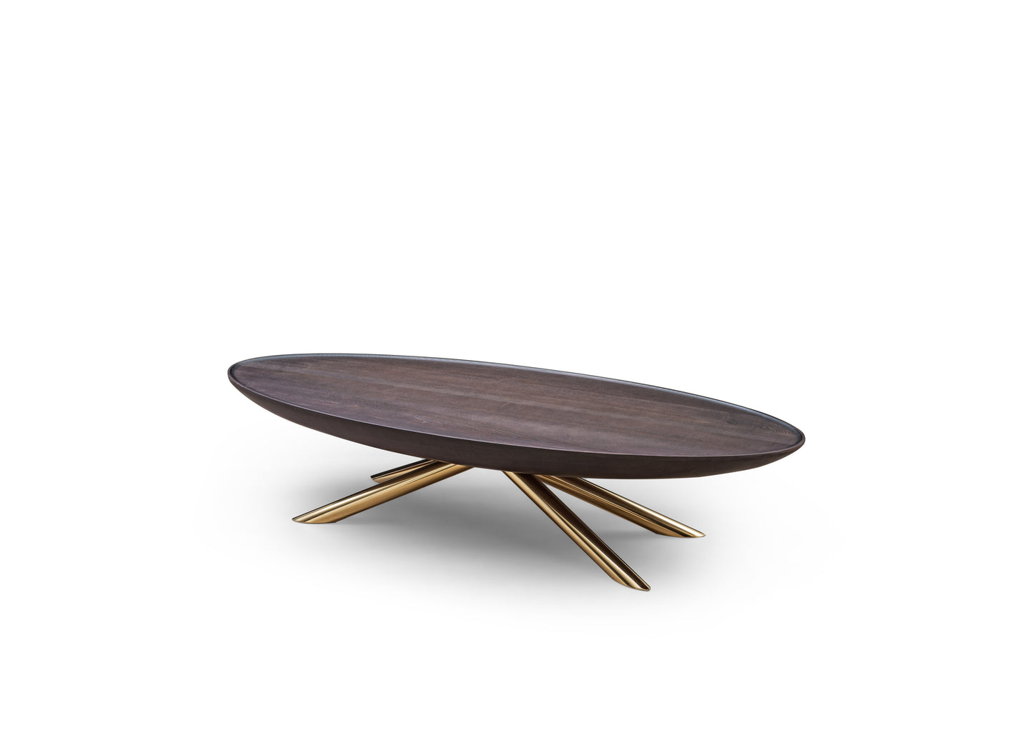 A high-end solid wood coffee table with a light luxury style