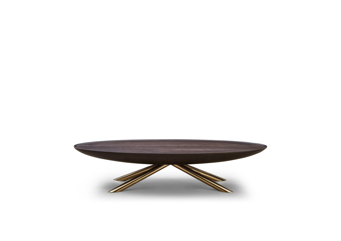 A high-end solid wood coffee table with a light luxury style
