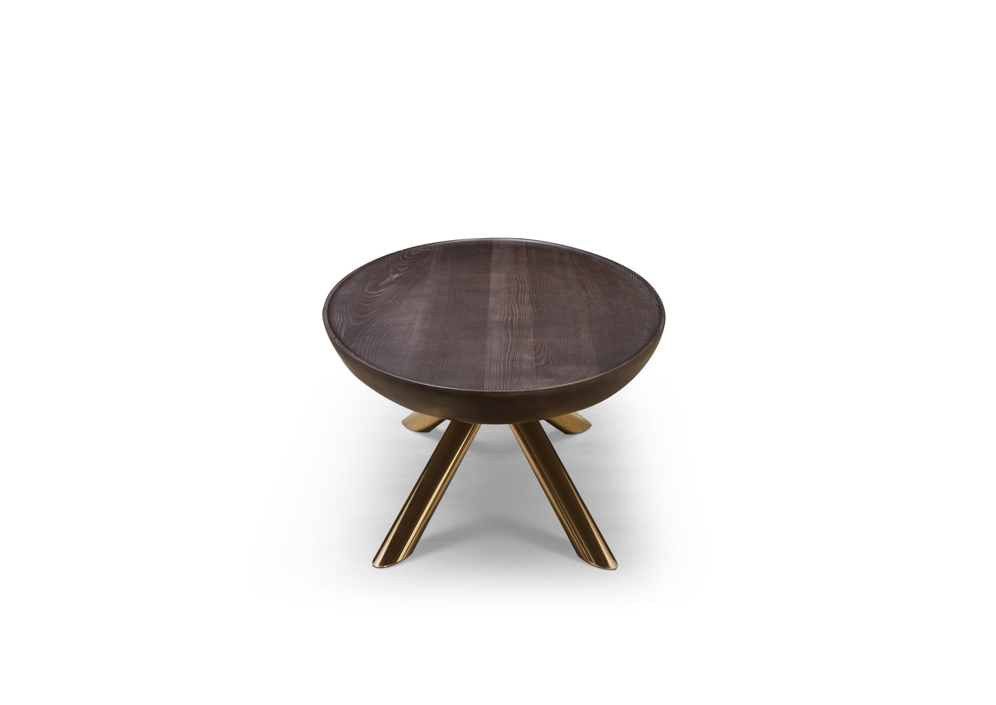 A high-end solid wood coffee table with a light luxury style