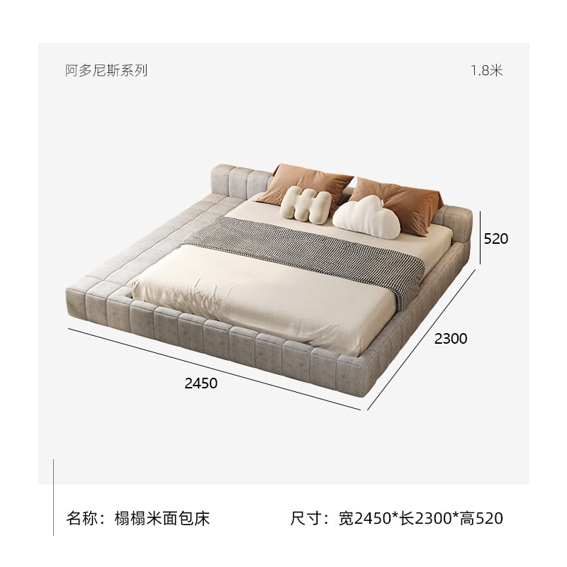 Bread Bed wider version, using suede fabric